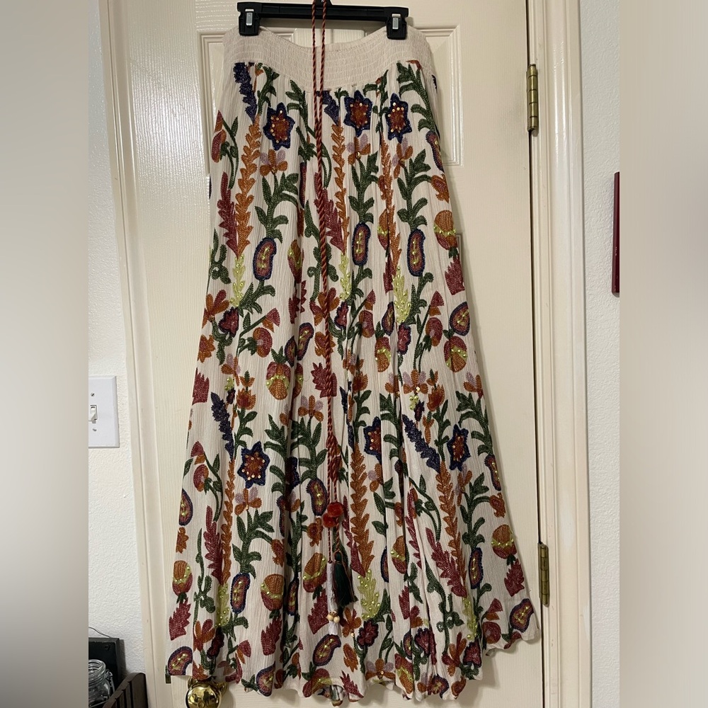 Soft Surroundings beautiful fall & holiday long skirt. Vibrant colors!